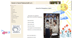 Desktop Screenshot of handinhand-patenschaft.de