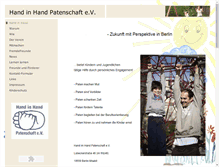 Tablet Screenshot of handinhand-patenschaft.de